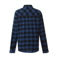 thumbnail image 7 of Qiylii Women Loose Plaid Shirt, Long Sleeve Button-down Lapel Tops Blouse, 7 of 7