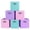 Mix, variant on PinkSheep Collapsible Fabric Cube Storage Bins, 11" Storage Cubes Basket Organizer Bins with Handles for Closet, Beige, 6 Pack
