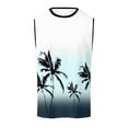 thumbnail image 4 of KDFJPTH Men's Palm Tree Tank Tops Sleeveless Athletic Shirt Summer Beach Muscle Loose Tank Top, 4 of 4