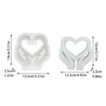 thumbnail image 4 of Heart Shaped Vase Test Tube Resin Casting Reusable Concrete Suitable for Desktop Decoration, 4 of 5