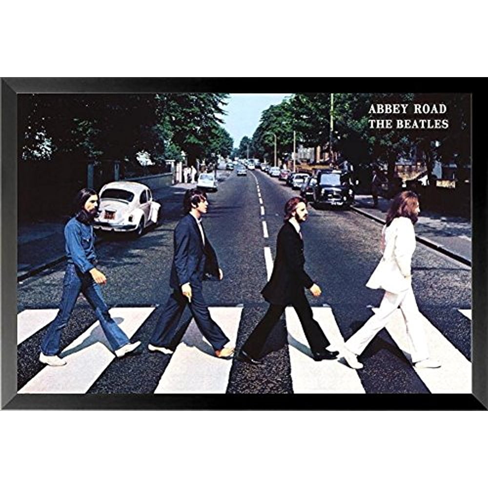 buyartforless FRAMED The Beatles Abbey Road 1969 36x24 Music Art Poster ...