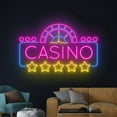 thumbnail image 4 of Handmadetneonsign Casino Wall Art, Casino Open Wall Decor, Welcome Casino Logo Wall Decor, 4 of 5