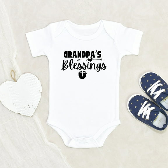 Newbabywishes - Cute Grandpa's Blessings Baby Clothes for Boys and Girls - Newborn Baby Clothes