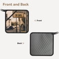 thumbnail image 2 of Disketp Rustic French Signpost Pot Holders Kitchen Insulation Mats Heat Resistant Pot-Holder Oven Anti-Scald Pads for Cooking Baking, 7.1*7.1inch, 2 of 8