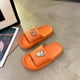thumbnail image 5 of Qarigey Sandalia transpirable para mujer, y a la moda, , gruesa, con plataforma inferior, zapatillas con punta abierta, zapatillas para hombre Calzado Naranja 40/41.40/41, 5 of 6