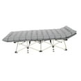 thumbnail image 2 of DYNWAVECA Camping Cot Folding Bed with Mattress for Adults Office Lounger Portable Multiuse Single Bed for Home Camping Trips Dormitory 188cmx71cmx37cm, 2 of 9