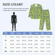 thumbnail image 4 of Fotbe Lemon Pijama de Hombre con Estampado de Manga Larga, Conjunto de 2 Piezas, Ropa de Dormir Suave y Cómoda con Bolsillos-Small, 4 of 7