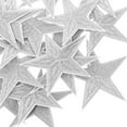 thumbnail image 3 of OULII Star Embroidered Patches Silver Iron-on for Clothing Decoration 20Pcs, 3 of 7