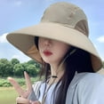 thumbnail image 3 of SikaFu UV Anti -Sun Hat Female Summer Outdoor Mountaineering Fishing Hats Big Hat, Rider, Cover Face, Neck, Sun Hat, 3 of 8