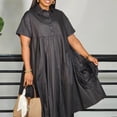 thumbnail image 6 of Plus Size Dresses for Women Sexy Ruched Shirt Dress A-line Dresese for Church, 6 of 7