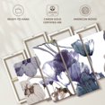 thumbnail image 6 of Elephant Stock Textured Tulips Wall Art - Horizontal Multi Panel Canvas - Living Room Wall Decor - Floral And Botanical Multi Panel - White And Blue Decor - 36" x 22", 6 of 8