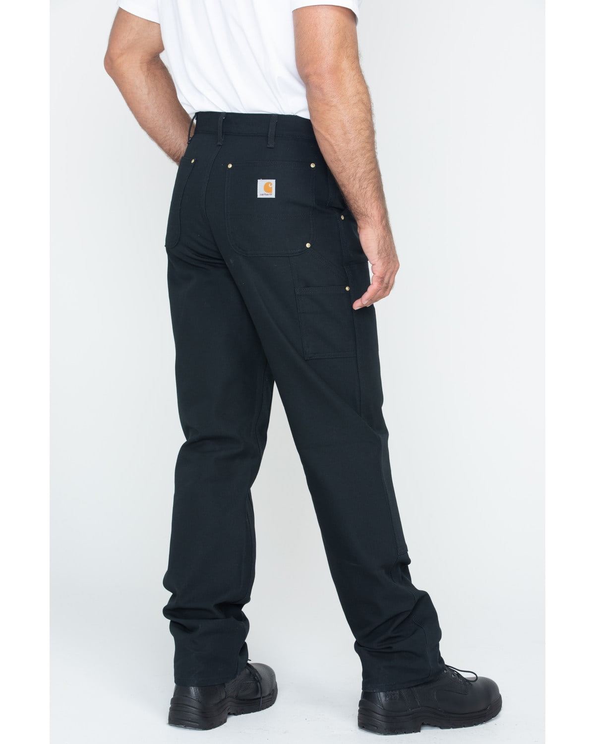 USA製carhartt duck double knee work pants Carhartt Men's Loose Fit Firm Duck Double-Front Utility Work