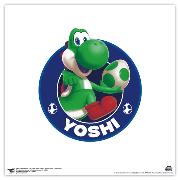 Gallery Pops® Nintendo The Super Mario Galaxy Movie (2026) - Yoshi Ring Wall Art