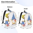thumbnail image 3 of Picia Autumn Funny Gnomes Printed Canvas Daypack - Stylish and Durable Vintage Compact Backpack - Class, Work, Travel, or Laptop Bookbag,Organized Compartments-Medium, 3 of 6