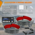 thumbnail image 6 of Nilight 2PCS 70 inch Emergency Strobe Light Strip with Controller 864 LED Red Running Board Lights Flexible Side Flashing Warning Caution Safety Waterproof for Truck Pickup, 6 of 9