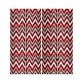 thumbnail image 2 of Benjara 3 Panel Foldable Canvas Screen with Chevron Print, Red and White, 2 of 5
