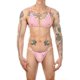 thumbnail image 3 of Sexy Men's Lace G-string & Bra Set - Transparent Floral Pattern Mesh Underwear for Muscle Pj Costume and Crossdresser Nightclub Wear, 3 of 5