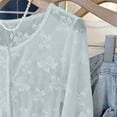 thumbnail image 6 of Diufon Thin Cardigans for Women Lightweight Plus Size Long Sleeve Lace Crochet Shrug Fashion Button Down Cardigan, 6 of 9