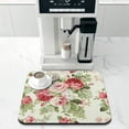 thumbnail image 3 of Dish Drying Mat for Kitchen Counter 16x18in Red Roses Floral Washable Quick Dish Drying Pad Rubber Backed Absorbent Draining Mat, 3 of 6