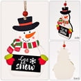 thumbnail image 5 of EASTIN Wooden Christmas Ornaments,33 Pcs Christmas Crafts for Kids,5 Styles DIY Christmas Ornaments Kit with 33 Strings and 30 Bells,Unfinished Wood Slice for Hanging Holiday Decoration, 5 of 10