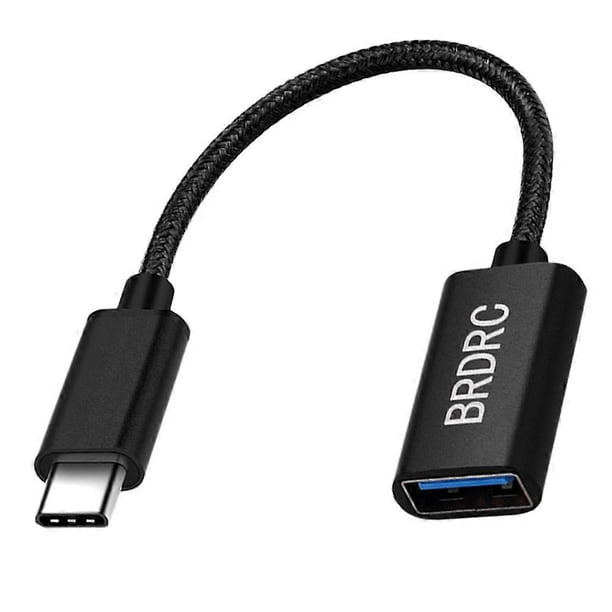 Black OTG Cable Type-C to USB Adapter for Drones Remote Controller and Digital Devices 1pc