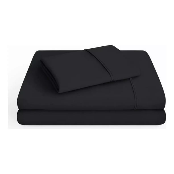 Set de Sabanas 4 Piezas Extra Suaves Anti Arrugas Microfibra B.KIND & BEYOND Queen Size Negro