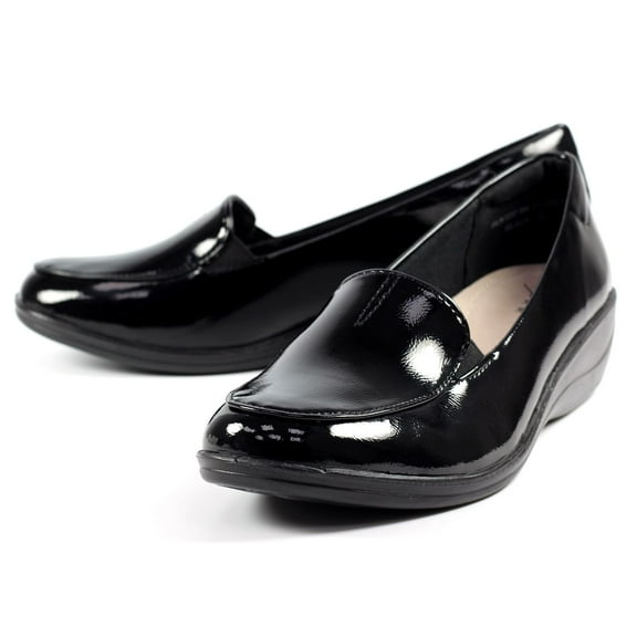 Lunar Womens Elsbeth Leather Glossy Shoes