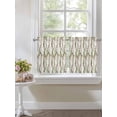 thumbnail image 4 of Green Pink Weeping Eucalyptus 2 Panel Kitchen Curtains for Small Windows, Spring Summer Farmhouse Leaves Bathroom Tier Curtain, Short Window Treatment for Bedroom/Living Room 55"x24", 4 of 6