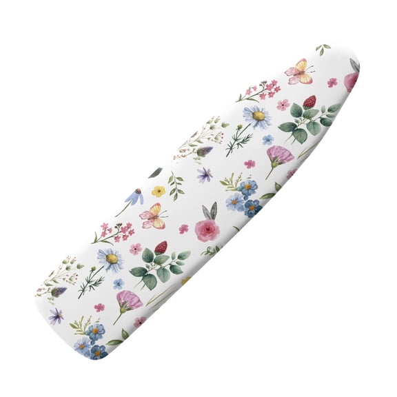 HELLHERO Elastic Border Ironing Board Protector Cover Easy Cleaning Iron Board Covers with Snug Fit 15" x 54" (Butterfly Daisy)