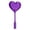 A005- Purple, variant on Magic Wand, Green Heart Shape, 1 Piece, Contactless Digital Payment for Love Events