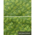 thumbnail image 6 of Summer Abstract Fruit Linen Curtain Valance for Bedroom/Bathroom/Kitchen/Office/Living/Dining Room Window,Tropical Green Simplistic Fruit Rod Pocket Topper Decorative Cafe Drapes Panel 54"x18", 6 of 6