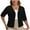 Black, variant on FAIWAD Short Sleeve Cardigans for Women Plus Size Summer Casual Lightweight Open Front Cropped Cardigan