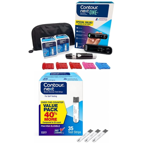 Contour Next One Value Pack includes 35ct Test Strips