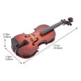 thumbnail image 2 of 1 Set Wood Small Violin Model Adornment Realistic Violin Studio Photo Prop, 2 of 7