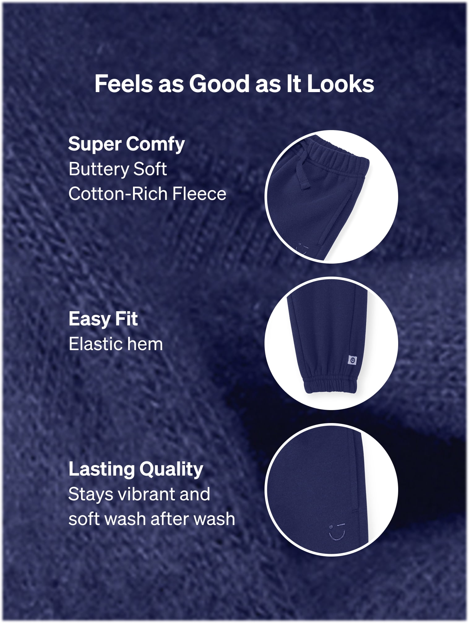 Color Mix by Garanimals Kids Fleece Sweatpants, Sizes 6–16