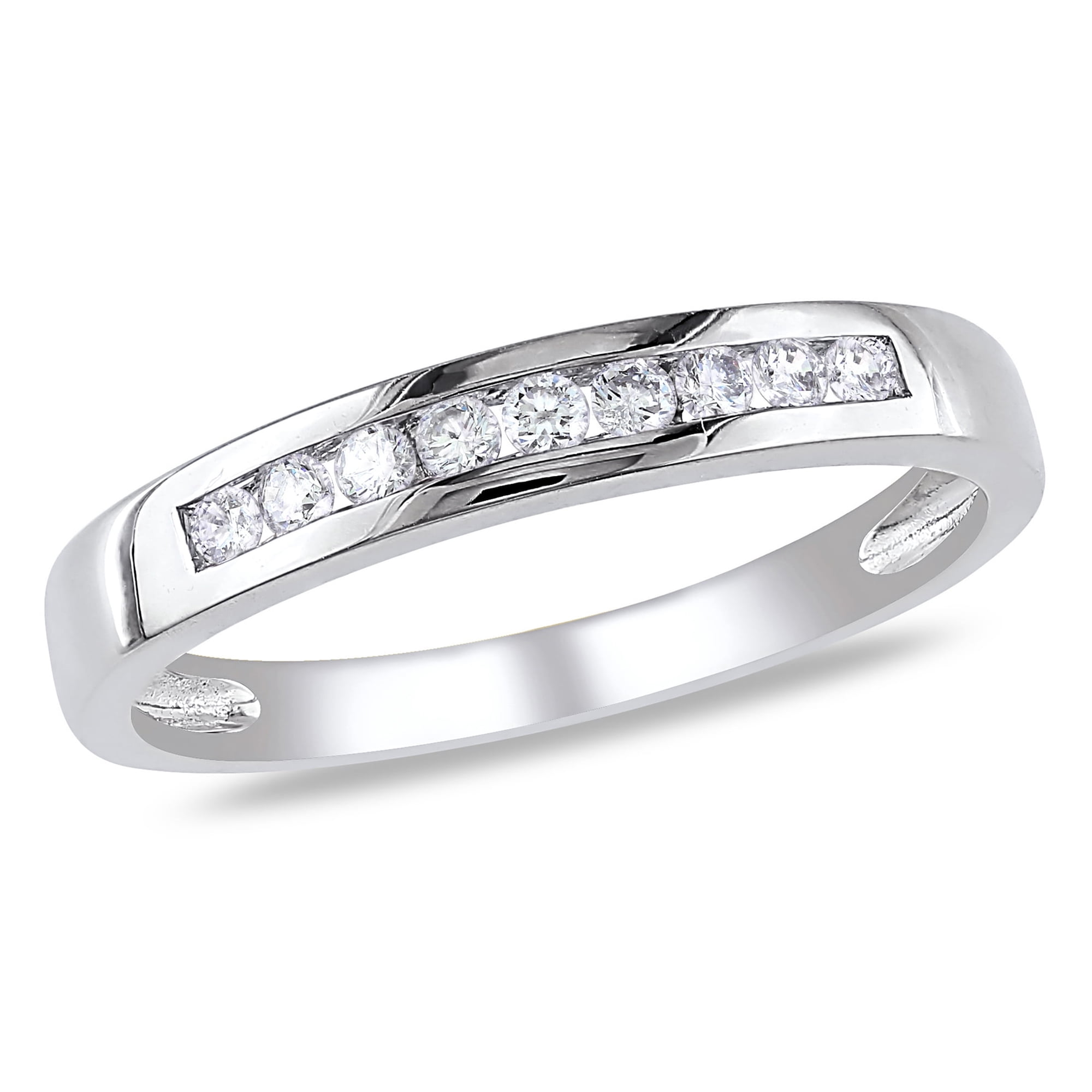Everly Women's 1/5 Carat T.W. Diamond Semi-Eternity Band in 10kt White Gold