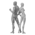 thumbnail image 1 of Drawing Figures for Artists, Action Figure Model Jointed Small Drawing Figure Model, Stop Motion Figure for Sketching B,1 set * stop motion figures,Grey, 1 of 6