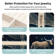 thumbnail image 3 of Taurus Constellation Decorative Square Travel Portable Jewelry Display Box - Earring Organizer, Necklace and Bracelet Storage Case for Girls and Women, 3 of 6