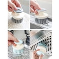 thumbnail image 4 of 2PCS Multipurpose Dish Brush with Handle,Kitchen Scrub Brushes for Cleaning,with Stiff Bristles for Sink,Pots,Pans, 4 of 5