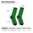 thumbnail image 2 of Balery leaves and glasses of beer for St. Patrick's Day Calcetas Largas con Estampado para Hombre y Mujer – Suaves y Transpirables, Talla Única (US 5-11), 2 of 6