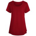 thumbnail image 4 of Celivon Womens Maternity Nursing Tops Short Sleeve Rushed Hem Breastfeeding Shirt Flattering Comfy Pregnancy Clothes, 4 of 4