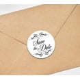 thumbnail image 3 of Darling Souvenir Round 1.6 Inches Swirl Border White Save The Date Stickers Wedding Envelope Seal-45 Pcs, 3 of 4