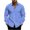 Dark Blue, variant on TOUMENY Men's Casual Button Down Shirts Long Sleeve Plaid Slim Fit Collared Summer Fall Party Tops Lightweight Trendy Print Shirt Army Green L