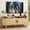 Natural wood, variant on GUNAITO TV Stand for TVs up to 70", Wood TV Stand for Living Room with LED Lights , Entertainment Center with Storage and Shelves, Natural wood