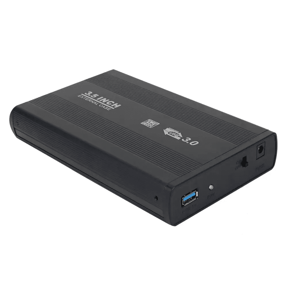 RIWPKFH 3.5 inch SATA to USB3.0 HDD Box SSD Case Hard Disk Case External Hard Drive Enclosure Box with US Adapter