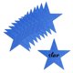 thumbnail image 1 of Estrella de cinco puntas de papel brillante cortada a mano, papel para decoración de tablón de anuncios de aula, escritura a mano, grafiti, pintura, estrella de cinco puntas con destellos, 1 of 6