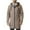 Khaki, variant on Mens Trench Coat Wool Blend Hooded Long Jacket Full Zip Winter Windbreaker Business Overcoat Fashion Outwear Casual Coat with Pockets Grey XXL