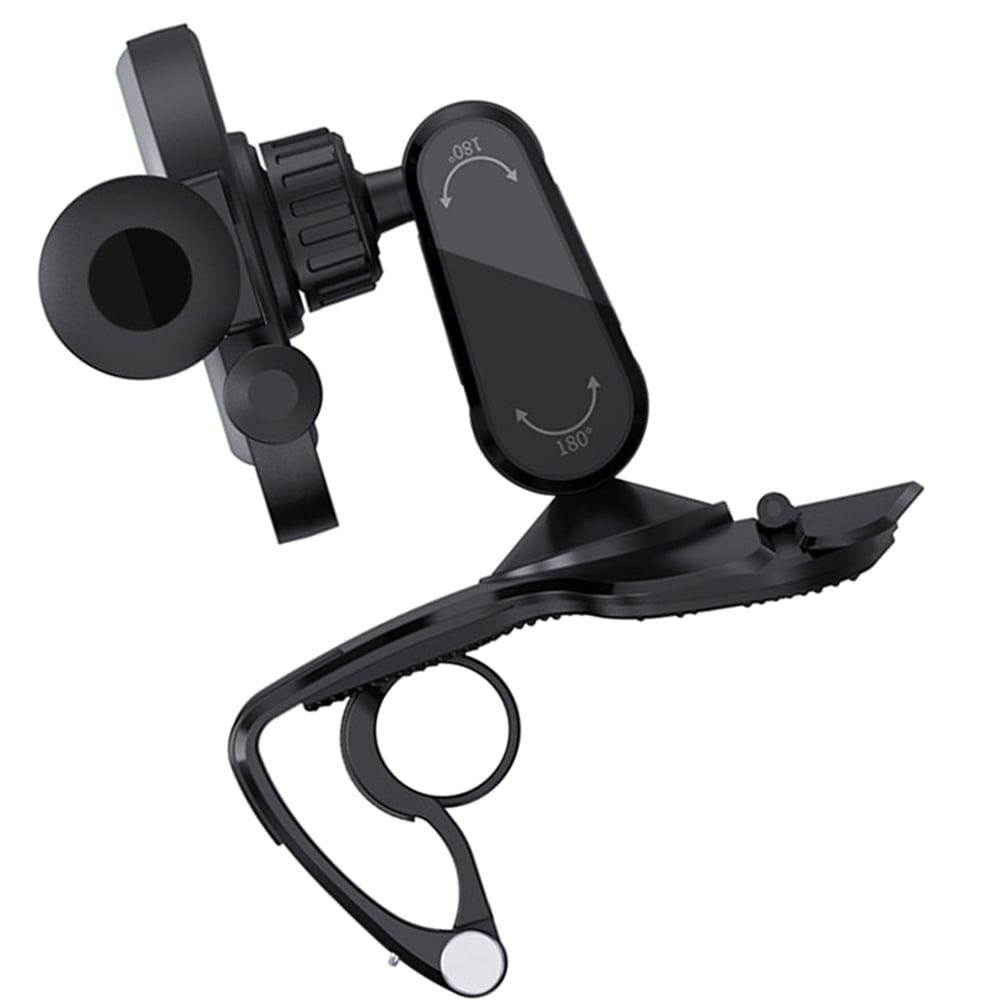UPGRATOR Auto Cell Phone Holder Black Stable Car Mount with Adjustable Viewing Angle and Durable Material