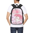 thumbnail image 5 of Kuromi and My Melody Backpack Bookbag Casual Daypack Travel Backpacks for Work Hiking Camping, 5 of 7