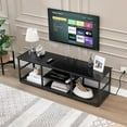 thumbnail image 3 of TV Stand with Power Outlets for Televisions up to Media Entertainment Center with Charging Station 3-Tier Open Storage Shelves with Metal Frame for Living Room/Bedroom, 3 of 21